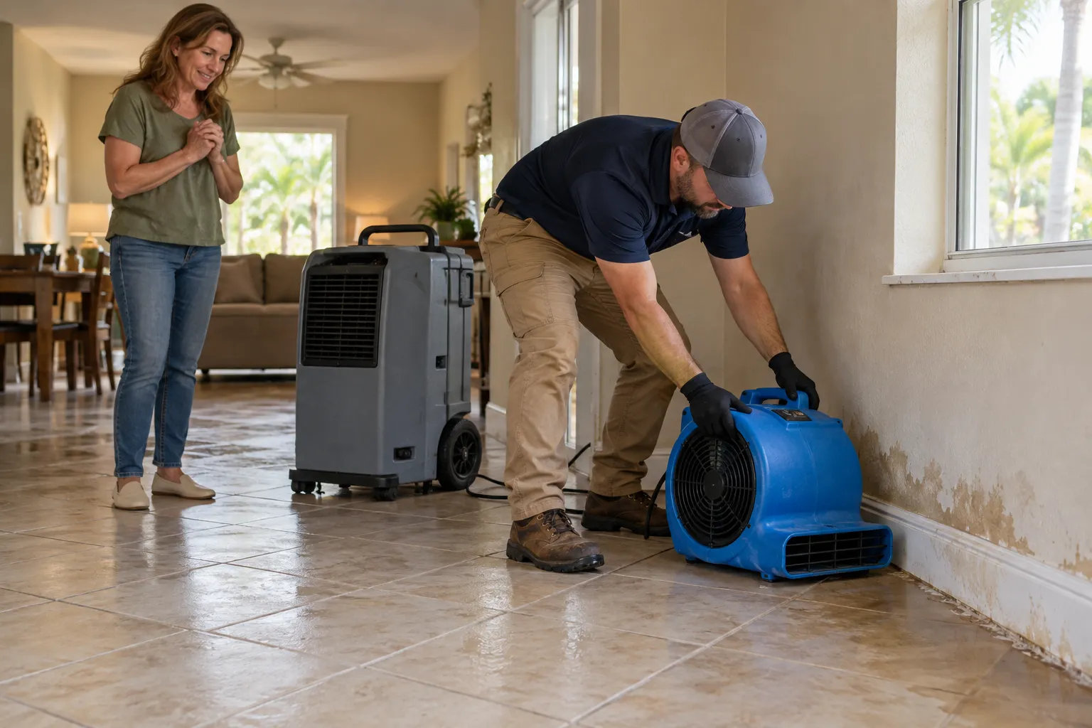 Water Extraction & Structural Drying in Orlando, FL